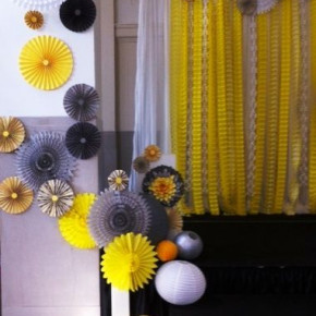 Ceremony decor.  Yellow and Gray Wedding. Southern Event Planners, Memphis, TN  Wedding Planners