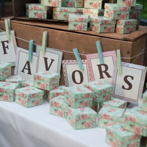Vintage favors table by Southern Event Planners, Memphis Weddings