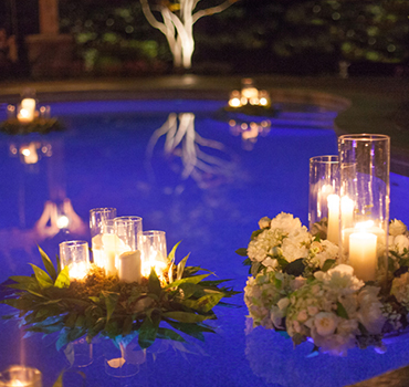 candles, floating candles, wedding planner, Beaumont Texas